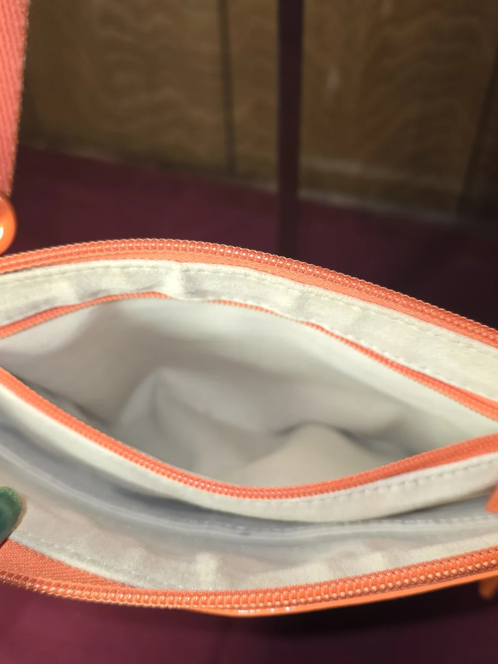 Michael Kors Orange Embossed Crossbody Bag